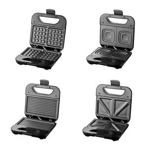 750W cấp thực phẩm không dính lớp phủ lành mạnh và ánh sáng dầu fume nâng cấp mở rộng con dấu các cạnh cố định nhà sản xuất bánh sandwich để sử dụng nhà - Product Image 3