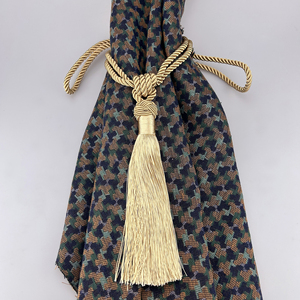 Living Room Chain Gold Silk Fringe Big Tassel <strong>Curtain</strong> <strong>Tieback</strong> <strong>for</strong> Home Decor - Product Image 6