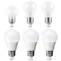 Ampoule LED à économie d'énergie et protection de l'environnement, haut lumen, 3W 5W 7W 9W 12W 15W 18W 24W, ampoule LED, plafonnier