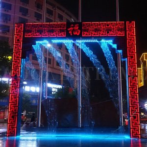 Đài phun nước kỹ thuật số dòng nước phong cách với tính năng nước nhân tạo theo phong cách thác nước - Product Image 2