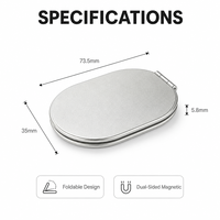 Support de téléphone magnétique flexible en alliage d'aluminium Szcaser pour utilisation sur bureau, 3,7-10 pouces