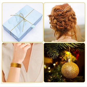 Wholesale 50 Meter Gold Silver <strong>Braided</strong> Hair Cord String <strong>Braided</strong> Dreadlocks Hair Rope Wig <strong>Accessories</strong> Elastic Band - Product Image 4
