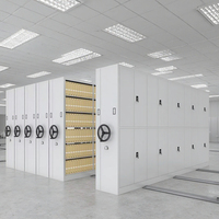 Compacteur de fichiers mobile en métal intelligent Classeurs d'archives pour l'hôpital et la recherche scientifique Casiers de stockage Système Rack