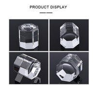 Prisme en verre de quartz personnalisé de haute pureté Verre optique hexagonal avec composition en SIO2 à motif cylindrique à haute réflectivité