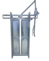 Porte de chute galvanisée simple d'écrasement de bétail