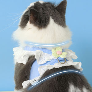 Baju kucing HIPHOPPET, baju putri anak anjing, baju anak anjing kecil, Harness, anti goncangan, untuk kucing kecil - Product Image 3