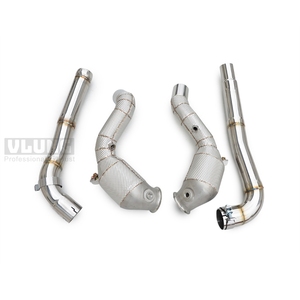 Collecteur d'échappement isolé pour <span class=keywords><strong>Mercedes</strong></span> <span class=keywords><strong>AMG</strong></span> M178 C190 GT GTC <span class=keywords><strong>GTS</strong></span> GTR, tube avant en acier inoxydable, raccord de collecteur d'échappement - Product Image 3