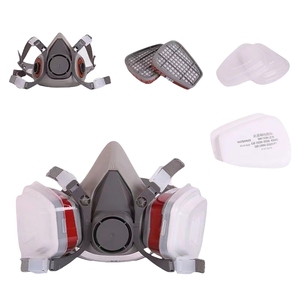 Masker Gas 6200 + Filter katun 5N11 Set untuk mencegah PM2.5 Gas asam formaldehida perlindungan multi-suasana