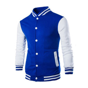 Chaqueta Varsity Personalizada para Hombre, Material de Lana, Temporada de Invierno, Talla Grande, Decoración de Oveja, Botones, Estilo Béisbol, para Adultos, Venta al Por Mayor - Product Image 2