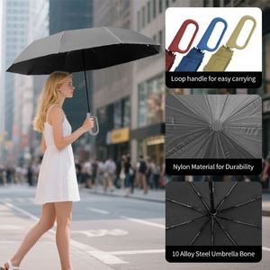 Parapluie de luxe compact, imperméable, personnalisé, intelligent, de haute qualité, pour l'extérieur, avec lumière, vente en gros - Product Image 4