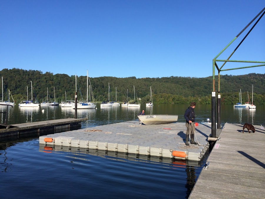 Modular Plastic Floating Pontoon Walkway, Brick, Dock
