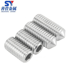 Tornillo de Fijación de Acero Inoxidable 304 de Alta Calidad con Cabeza Puntiaguda M3 M4 M5 M16, Tornillo de Máquina con Extremo Cónico y Hexágono Interno GB78 - Product Image 1