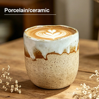 Tasse à café ou à thé en céramique faite à la main, personnalisable, en gros, mug à lait en céramique bon marché pour la maison