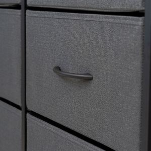 Modern Living Room Fabric <b>Cabinets</b> - Freestanding Durable Stainless Steel MDF Panel Pine - Product Image 5