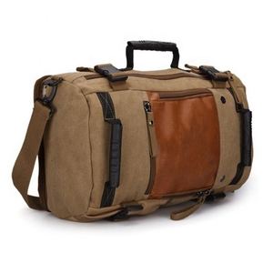 Customizable Factory-Supplied Durable <b>Canvas</b> Laptop <b>Backpack</b> With Strap Closure for Men & Women Outdoor Camping Logo Pattern - Product Image 2