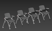 Usine directement mobilier scolaire conférence d'étudiant chaise de formation ergonomique étude bureau maille chaise de formation pliante avec roues