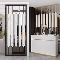 Diviseur d'escalier de pièce de hall intérieur personnalisé cloison d'écran en acier modèles uniques découpés au laser pour diviseurs décoratifs créatifs en métal
