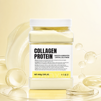Masque en poudre de gelée blanchissante pour le traitement de l'acné à base de pétales de rose 100% naturels et biologiques, masque doux pour le visage et le corps au collagène, OEM, étiquette privée