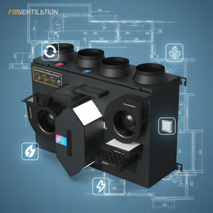 Récupérateur d'air à flux croisé de type vertical Mia de 250 m3/h pour appartement - Product Image 1