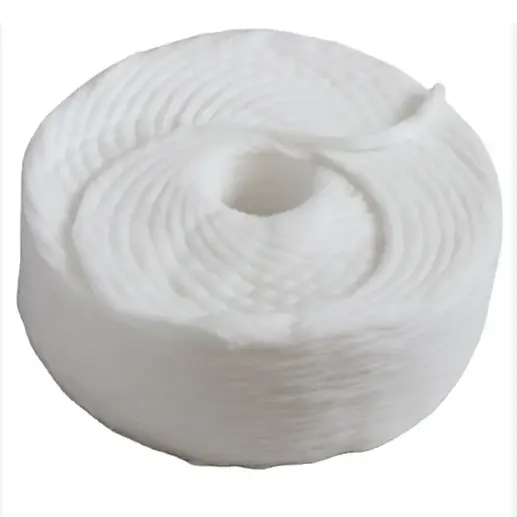 Rouleau de bandage de gaze de coton absorbant 100% à haute capacité d'absorption à usage hospitalier bon marché