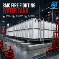 Réservoir d'eau pour sprinklers de protection incendie GRP FRP, panneau sectionnel, résistant aux intempéries, fabricant, entretien facile, résistant à la corrosion