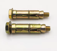 Ancres de fixation en acier au carbone galvanisé de qualité supérieure, 3 pièces, coquille extensible, plaquées zinc, M6, 3 pièces, pour le montage d'équipements de construction