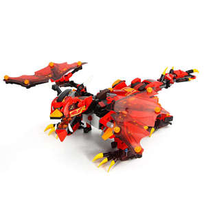 Moule roi 13018 APP Version RC Thunder Battle Dragon (Blue Dragon) <span class=keywords><strong>Dinosaure</strong></span> Télécommande Blocs de Construction pour Enfants Jouets - Product Image 5