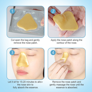 Nouveautés : Masque facial en feuille hydratant et blanchissant au collagène naturel, absorbant les impuretés, pour points noirs, <span class=keywords><strong>bandes</strong></span> peel-off pour le nez, tous types de peau - Product Image 6