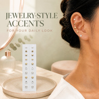 Graines auriculaires magnétiques en or 24K pour points d'acupuncture, marque privée, colorées