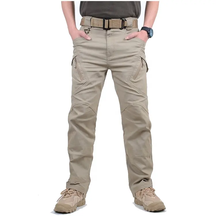 Pantalones tácticos de carga IX7 IX9 para hombre, impermeables, para senderismo, caza, con múltiples bolsillos, resistentes al desgaste