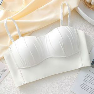 Soutien-gorge plissé <span class=keywords><strong>sans</strong></span> couture anti-affaissement pour femme, fin, respirant, <span class=keywords><strong>sans</strong></span> <span class=keywords><strong>armatures</strong></span>, <span class=keywords><strong>push</strong></span>-<span class=keywords><strong>up</strong></span>, populaire, doux - Product Image 3