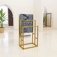 Nouveau 2025 Tapis de prière en fer non pliable pour le Moyen-Orient, avec serviette décorative, type sur pied, simplicité moderne, pour salon