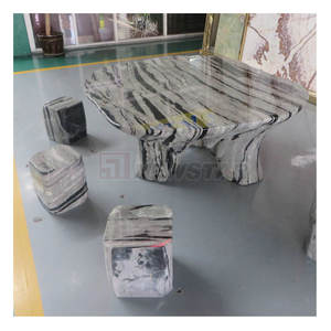 Tavolino da Giardino Ovale con Base Semisferica in <span class=keywords><strong>Marmo</strong></span> Verde Design per Esterni - Product Image 5