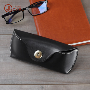 Bolso de Mano de Cuero Curtido Vegetal, Estuche para Gafas, Caja de Almacenamiento, Creativo, Portátil, para Colgar en la Cintura - Product Image 4