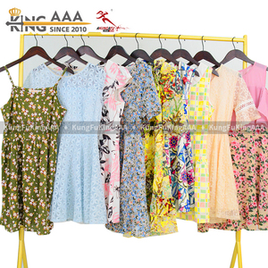 KingAAA Robes Courtes Vintage en Coton pour Femmes, Style Mignon, Seconde Main, Prix Abordable, Vêtements en Gros, Stock de Balles de Vêtements Usagés - Product Image 5