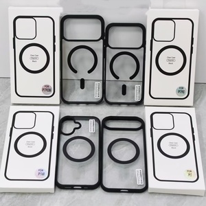 Custodia Protettiva Nera per <span class=keywords><strong>iPhone</strong></span> 17 Pro Max, Custodia in Plastica per Cellulare con Confezione, Custodie Magnetiche per Samsung <span class=keywords><strong>e</strong></span> <span class=keywords><strong>iPhone</strong></span> - Product Image 1