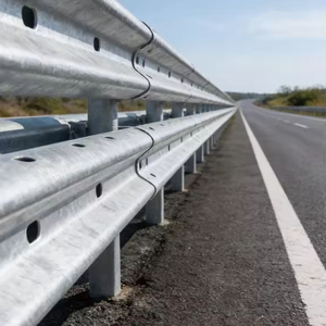 High-speed Anti-Collision Heavy-Duty W-Beam Guardrail Corrosion-Resistant Steel Traffic Barrier Diamond Grade Non-reflective - Product Image 1