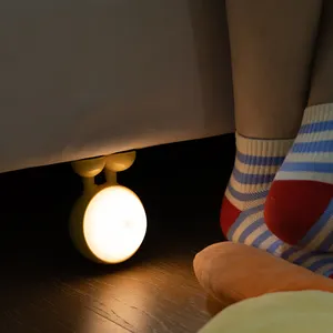 Fanncy Cartoon Big Eyes Kids Room Bedside Sensor Light Cute Wall Cabinet Light Magnetic Attraction Usb Night Light