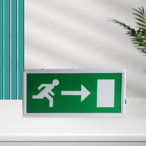 Caja de señal de salida de emergencia LED Fábrica al por mayor Recargable LED Señal de salida de emergencia Pasaje Hierro LED Caja de señal de salida de emergencia - Product Image 5