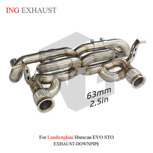 Échappement Valvetronic ING, double tuyau en X, en acier inoxydable, pour Lamborghini <span class=keywords><strong>Huracan</strong></span> EVO <span class=keywords><strong>STO</strong></span> sans soupape, pièces de performance automobile - Product Image 6
