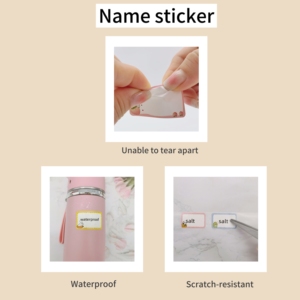 Gran oferta de pegatinas de <span class=keywords><strong>nombre</strong></span> impermeables, papel autoadhesivo de 50mm x 30mm, etiqueta de identificación de <span class=keywords><strong>nombre</strong></span> para niños, <span class=keywords><strong>libros</strong></span> escolares para niños - Product Image 4