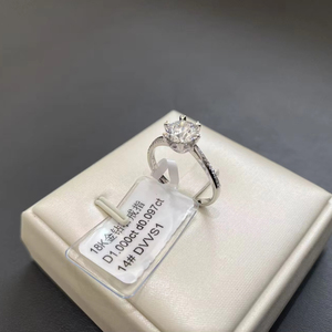 SANYI IGI <span class=keywords><strong>GIA</strong></span> <span class=keywords><strong>Report</strong></span> da 1CT a 3CT CVD HPHT Lab Diamond 14k 18k oro massiccio anello di fidanzamento rotondo anello di diamanti coltivato da laboratorio - Product Image 5