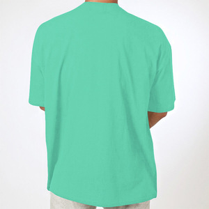เสื้อยืดโอเวอร์ไซส์สีดำแบบดรอปโชว์เดอร์ขายส่ง เสื้อยืดเปล่าสไตล์สตรีทแวร์สั่งทำได้ เสื้อยืดผ้าฝ้ายหนาน้ำหนักมากสำหรับทุกเพศ - Product Image 5