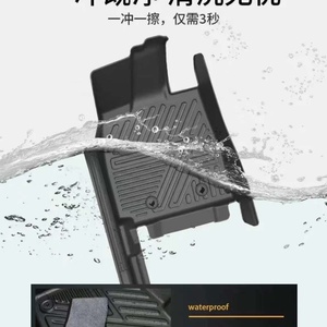 Alfombrilla de Coche KQD 5D TPE Impermeable de Fibra de Carbono Negra Compatible con LAND CRUISER LC300 y AXE 2025 - Product Image 6