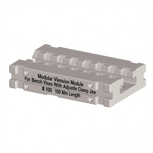 Ttake Modular Vise Extension Module For <b>Bench</b> Vises With Adjustable Clamp Jaw 100 Mm Length - Product Image 2