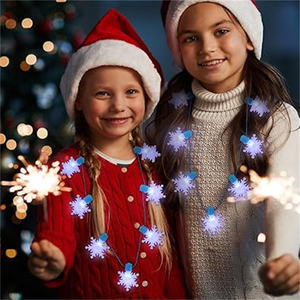 Nouveau collier de lumière de noël éclairer collier de noël <span class=keywords><strong>pull</strong></span> moche de noël pour accessoires de fournitures de fête de vacances - Product Image 6