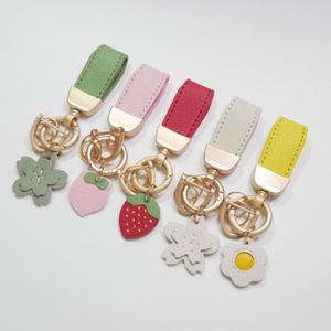 Creative Handmade Keychain Pendant Fashion PU Leather Light Keychain Back School <b>Cute</b> <b>Keyrings</b> Decoration Bag - Product Image 4