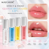 En stock – 4 couleurs – Huile à lèvres brillante hydratante non collante – Prix de gros – Approvisionnement en vrac – Marque privée – Soin des lèvres professionnel
