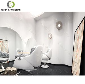 Conception élégante de salon de beauté, comptoir de réception durable, mobilier de salon, miroir de salon de coiffure haut de gamme personnalisé - Product Image 3