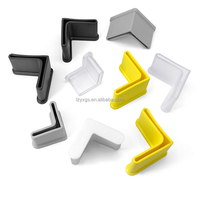 Protections d'angle antidérapantes en métal pour meubles en forme de L, protège-pieds en caoutchouc pour cadre de lit, capuchons de pieds triangulaires en plastique durable